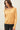 Model wearing yellow Ultra Soft Essential Basic Crewneck Button Up Cardigan