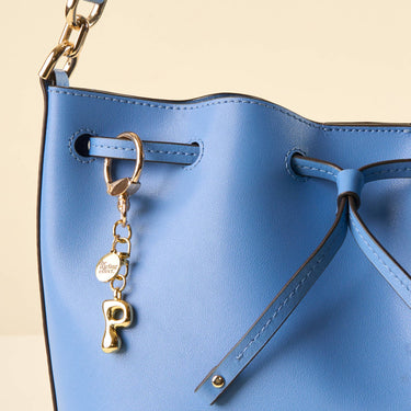 P bubble letter keychain