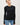 BASIC PATTERNED KNIT SWEATER - Black / S - Sweater