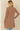 Shop Wall long sleeve open front cardigan in brown, worn by a blonde model, back view showing soft knit texture