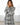 Black and White Fuzzy Long Sleeve Cardigan - Cardigan