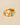 18K gold non-tarnish natural stone ring