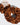 Camel Ruffle Scrunchie fabric hair accessory