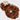 Camel Ruffle Scrunchie fabric hair accessory