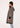 Patchwork Jacquard Open Front Hoodie Cardigan - Sweater Coat