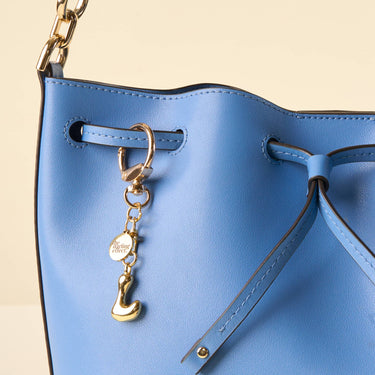 L bubble letter keychain