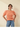 Round Neck Cable Sweater front view with puff short sleeves