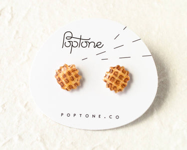 Waffle Earrings