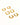 Claude 18K Gold Non-Tarnish CZ Hoops Earring set featuring various styles and designs