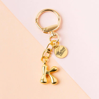 Bubble letter keychain bag charm K