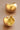18K Gold Plated Waterproof Stainless Steel Hoop Earrings 7463 displayed vertically to highlight the hoop shape