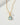 Bermuda Triangle Dainty Collar Necklace- Aquamarine showcasing aquamarine stone with 14KT gold-plated brass chain.