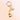Bubble letter keychain bag charm O