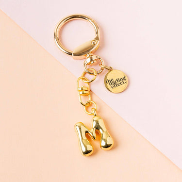 Bubble letter keychain bag charm M