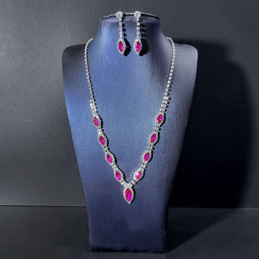 Marquise Drop Necklace & Earring Set