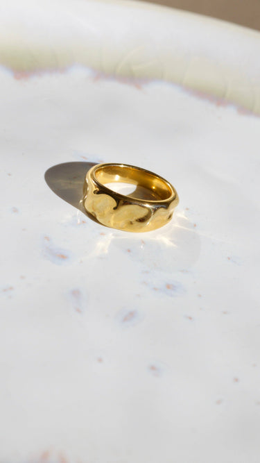 Hammered Gold Band