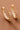 18K Gold Plated Stainless Steel Rhinestone Hoop Earrings 7983 displayed as a pair against a neutral background