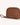 vegan wristlet makeup bag brown angled view