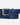 Blue full grain leather belt for women
