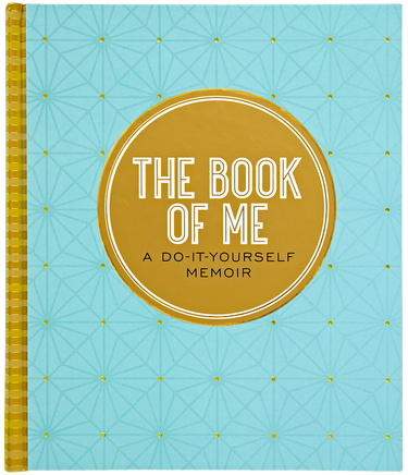 The Book of Me DIY memoir journal blue cover
