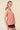 Striped Yoke Top in pink full-length outfit view