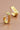 18K Gold Plated Waterproof Stainless Steel Hoop Earrings 7376 close-up showing the geometric shape