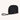 vegan wristlet makeup bag black side view