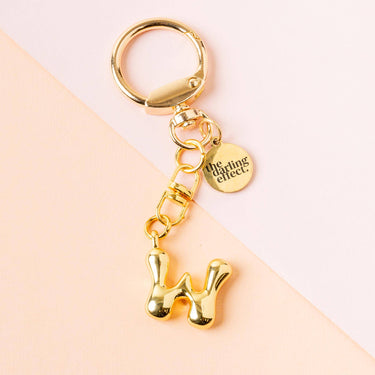 Bubble letter keychain bag charm W