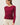 Ribbed Button Up Cardigan in dark pink front view