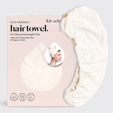 Quick Dry Hair Towel - Ivory - Hair Towel
