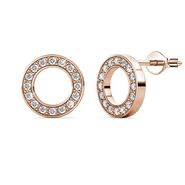 Ophir Earrings - Rose Gold and Crystal