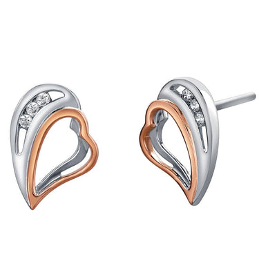 Sterling Silver Hearts Soiree Earrings Hypoallergenic