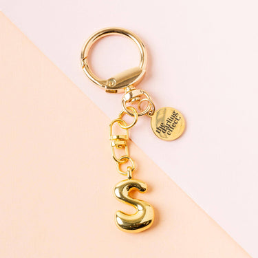 Bubble letter keychain bag charm S