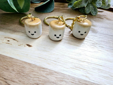 Cute marshmallow keychain product detail