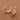 18K Gold Plated Stainless Steel Rhinestone Hoop Earrings 7983 displayed as a pair on a brown background