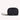 vegan wristlet makeup bag black front view
