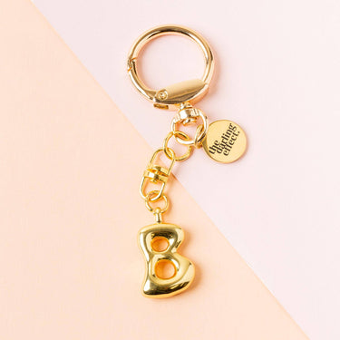Bubble letter keychain bag charm B