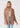 Fuzzy Plaid Long Sleeve Hooded Cardigan - M/L / Rust/Natural