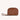 vegan wristlet makeup bag brown front view