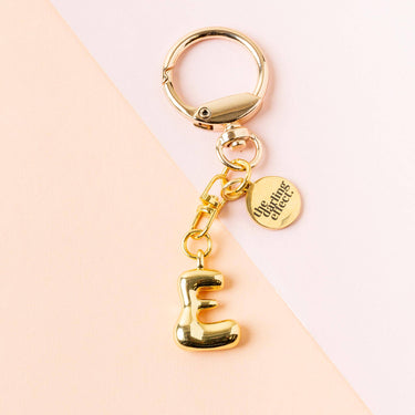 Bubble letter keychain bag charm E