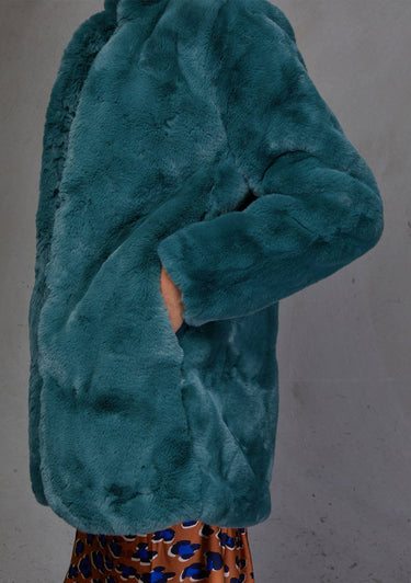 Retro Super Soft Faux Fur Coat - Coat