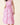 Floral Print Tie Waist Fit & Flare Midi Dress in pink with floral design and self-tie waist, perfect for summer outings.