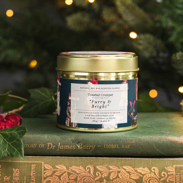Furry & Bright Christmas Dogs Candle