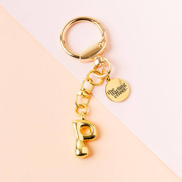 Bubble letter keychain bag charm P