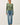 Full-length view of model wearing green Ultra Soft Basic Button Up Cardigan