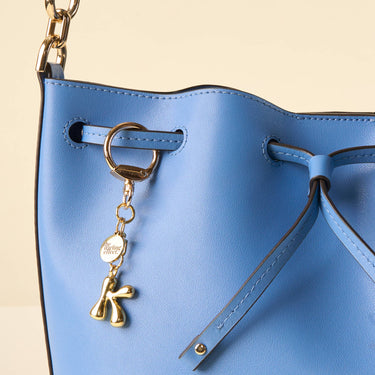 K bubble letter keychain