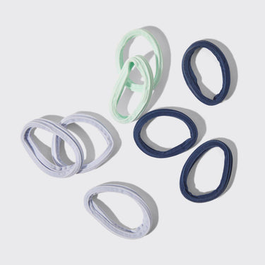 Recycled Seamless Hair Elastics 8pc Set- Garden Bouquet - Scrunchies & Hair Ties