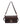 Coco Crossbody Espresso handbag front view with adjustable shoulder strap.
