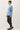 Wool Blend Ultra Soft Crewneck Classic Sweater in light blue side view