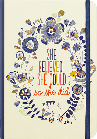 She Believed Journal floral inspirational cover